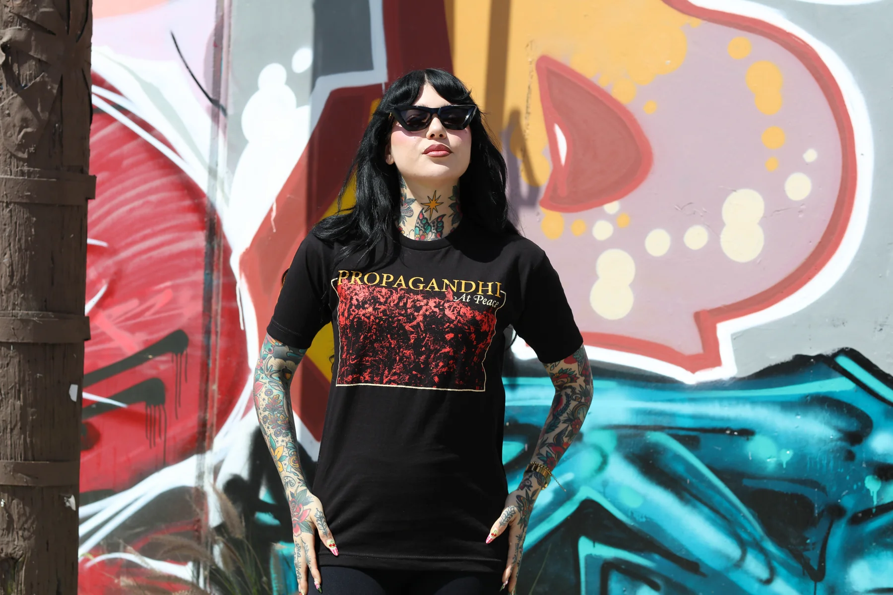 At Peace Album T-Shirt (Black) - Image 3
